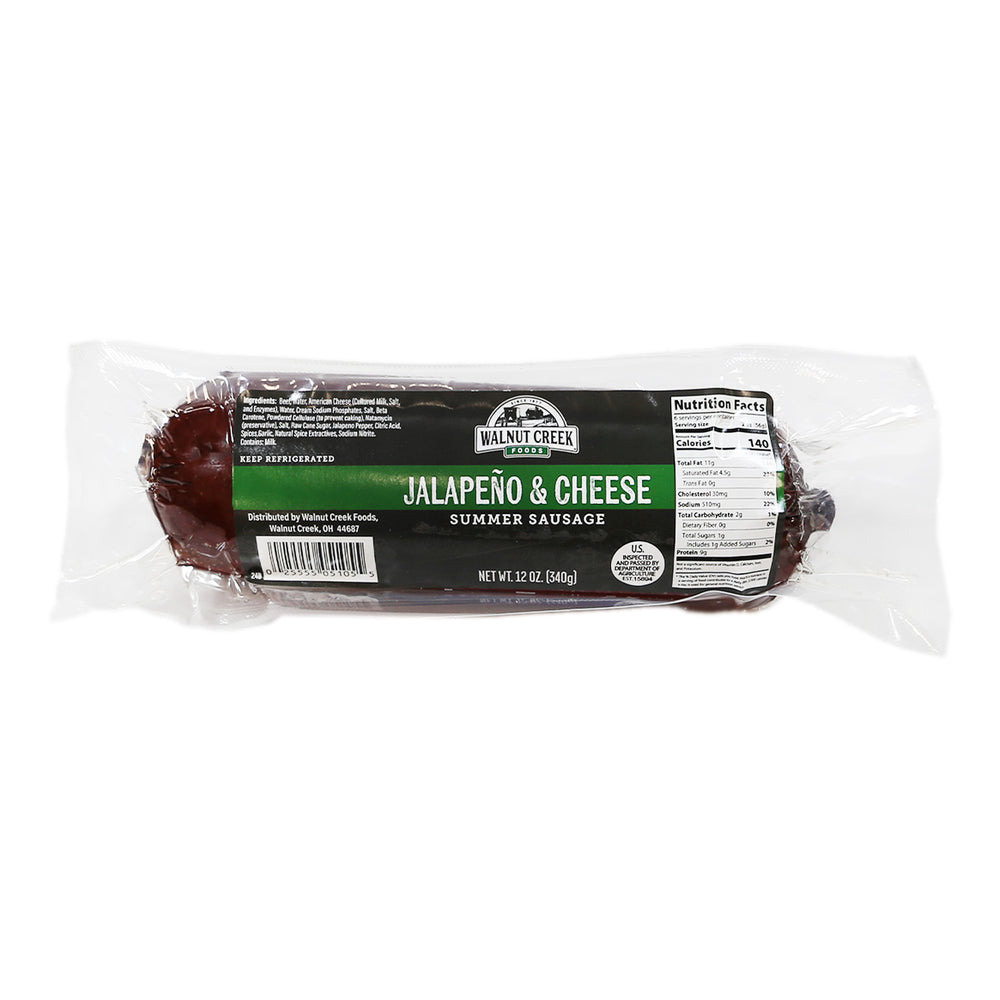 Summer Sausage- Jalapeno and Cheese Flavor